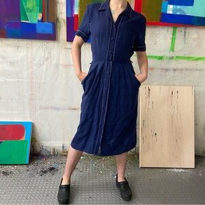 Vintage Irish Linen Dress